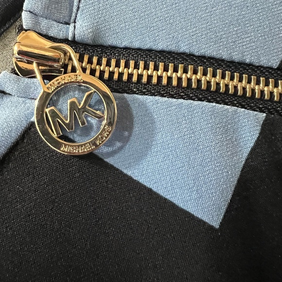 #9 Michael Kors Chevron Dress Black & Blue - Picture 3 of 8